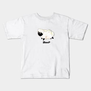 Cute Sheep farm animal for kids Liam Fitzpatrick Kids T-Shirt